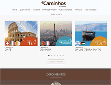 Tablet Screenshot of caminhosviagens.com.br